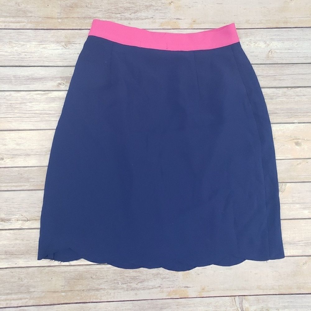 Gibson x living in yellow daphne scallop hem skirt
